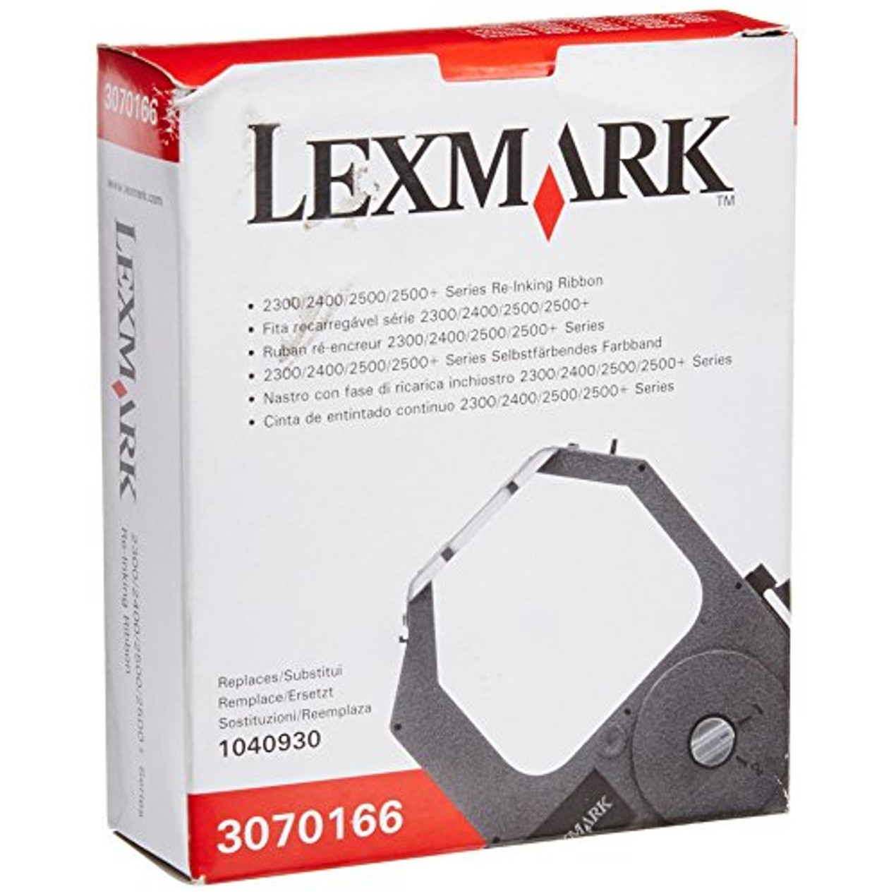 Lexmark 3070166 Re-Inking Printer Ribbon for Lexmark 2300, 2400, 2500 ...