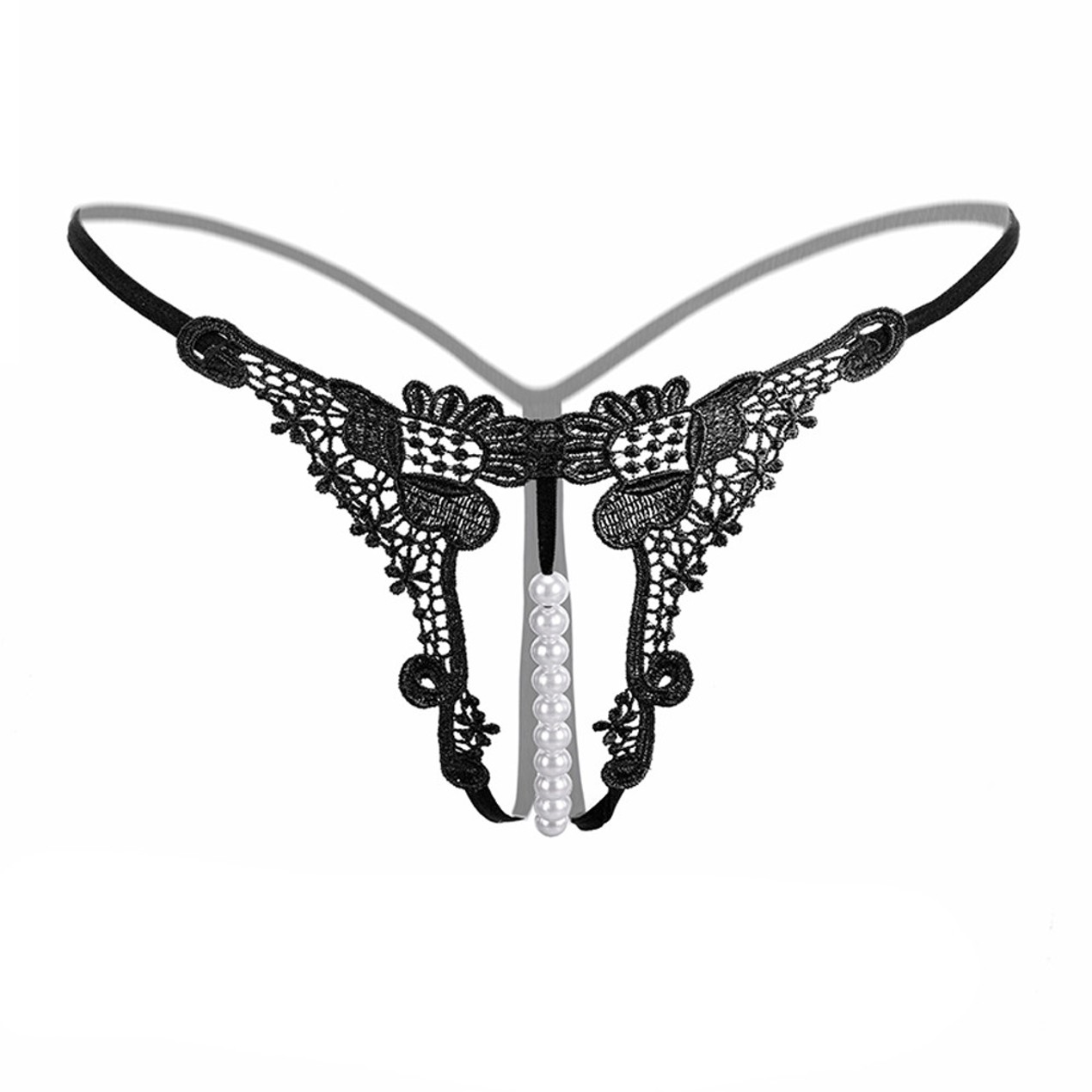 Pendant Lady Pearl G String V-String Women Panties Low Waist Underwear ...