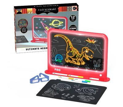 FAO Schwarz Ultimate Neon Light Board 11pc Set