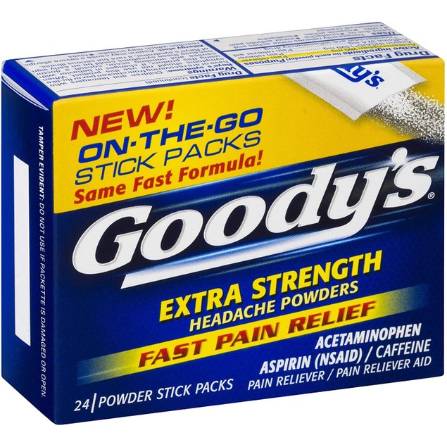 Goody's Extra Strength Headache Powders, Fast Pain Relief, 24 Count - Tanga