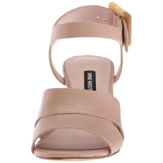 Nine West Women s VAHAN Wedge Sandal light natural leather Size