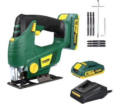 20V MAX Cordless Jigsaw with Variable Speed Control + 2.0Ah Battery ...