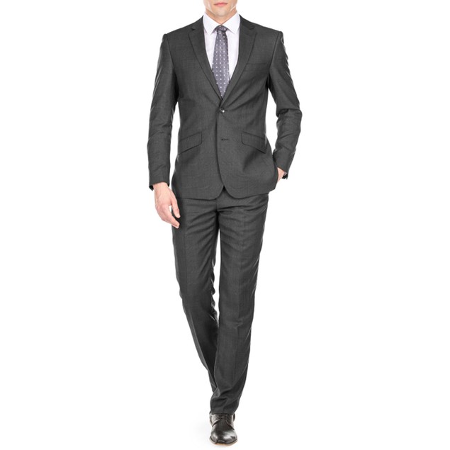 2 Piece Gino Vitale Light Glen Check Men s Slim Fit Suit Tanga