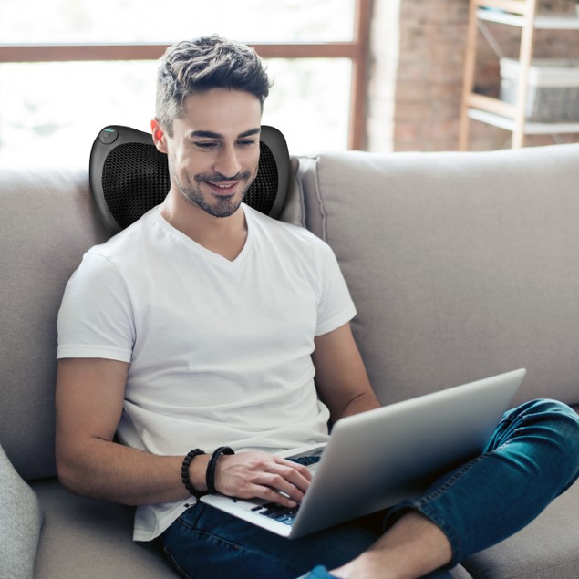 FlexWorks Shiatsu Pillow Massager with Heat - Tanga