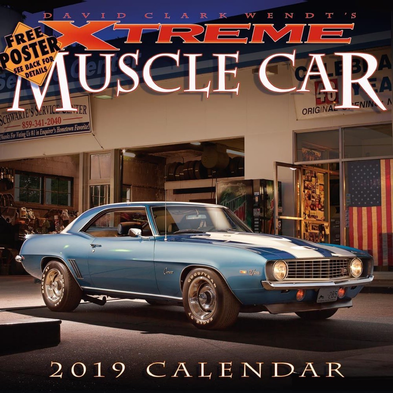Xtreme Muscle Car Wall Calendar, by WENDTW Tanga