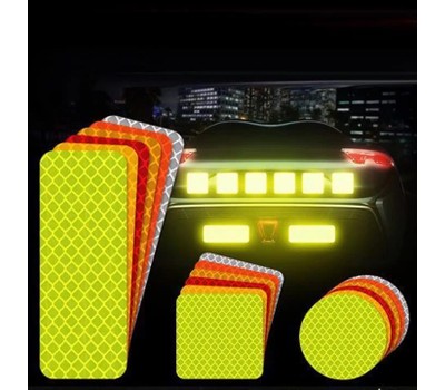 30 Pieces Safety Reflective Stickers, Warning Reflective Stickers Stick ...