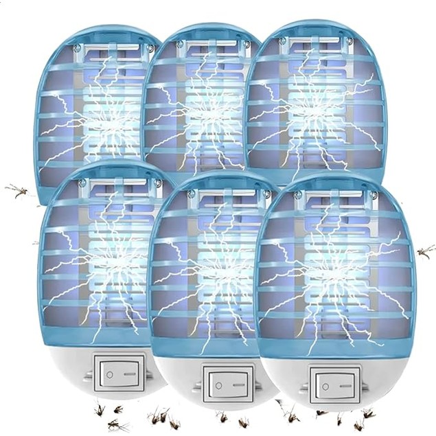 6 Pack – Indoor Bug Zappers – Plug-In Electronic Insect Killer - Tanga