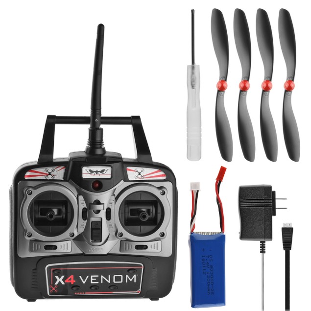 Dynamic Aerial Systems X4 Venom RC Remote Control Large Quadcopter ...