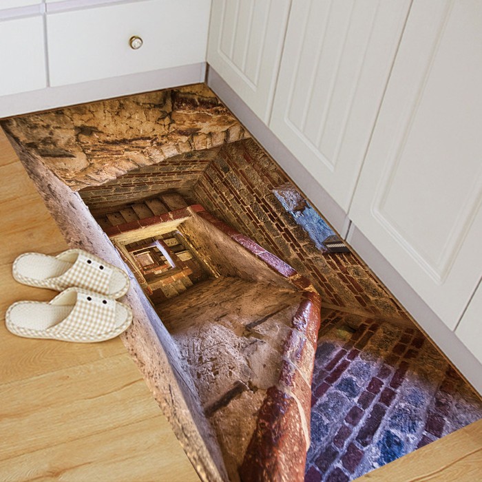 Removable 3D Floor Sticker Decal Mural Living Room Home Decor - Tanga