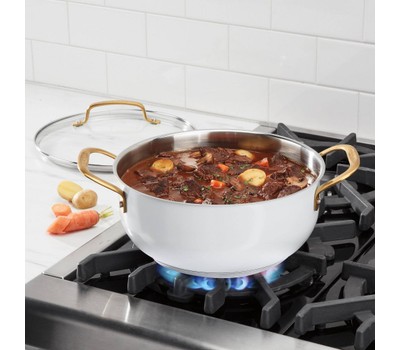 Cuisinart Stainless Steel Multi-Purpose Pan 500F 4.5QT Matte White ...