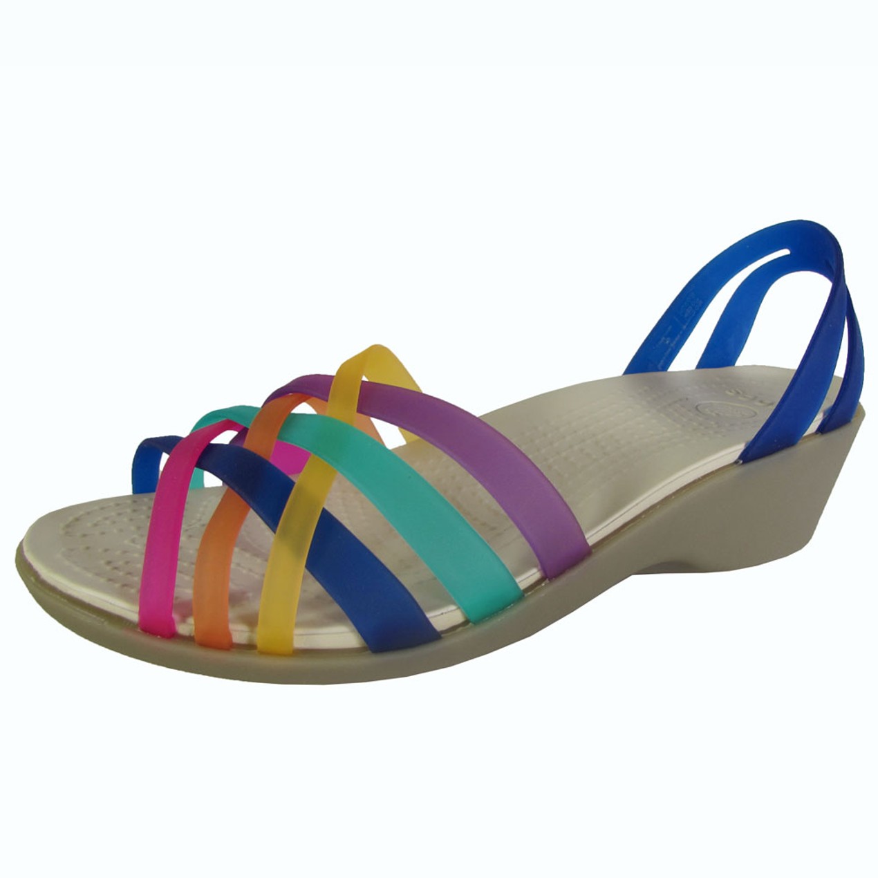 Crocs Women's Huarache Mini Wedge Sandal Shoes - Tanga