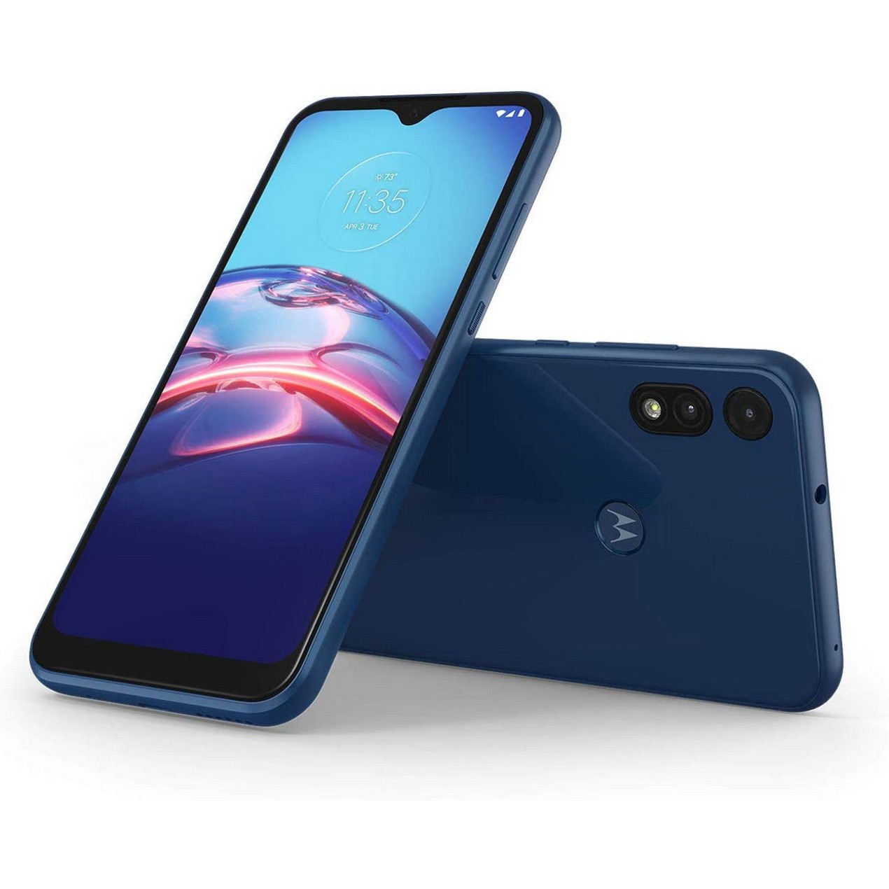 Motorola Moto E (2020), Boost Mobile, Blue, 32 GB, 6.2 in Screen - Tanga