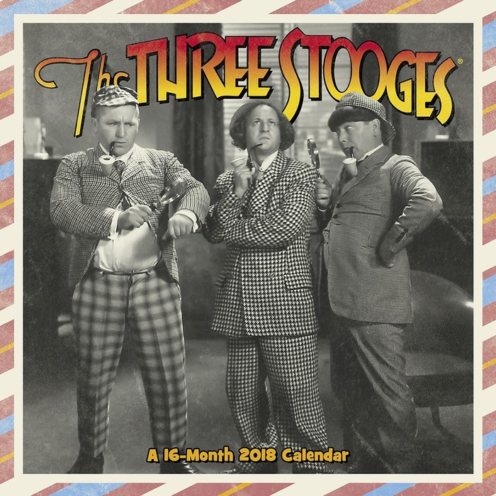 The Three Stooges Wall Calendar, Classic TV by Calendars Tanga