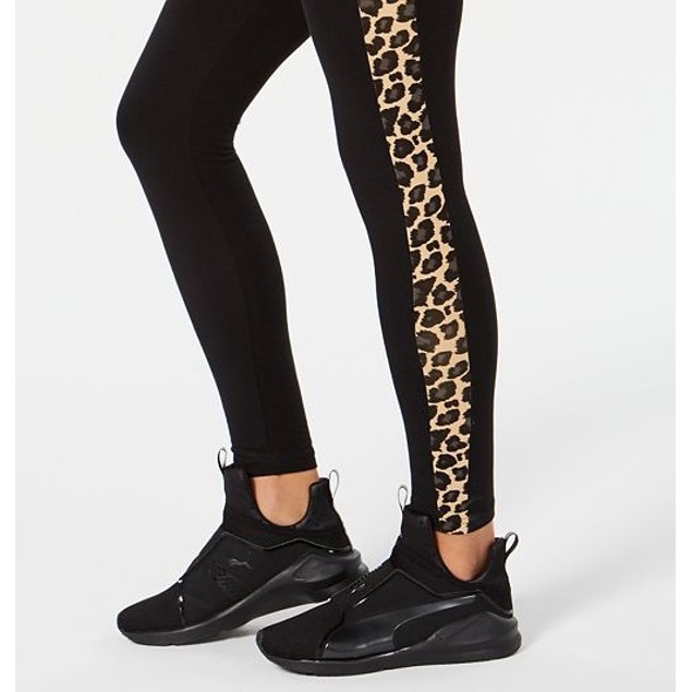 Puma Women s Wild Pack T7 Stripe Leggings Black Size Small Tanga