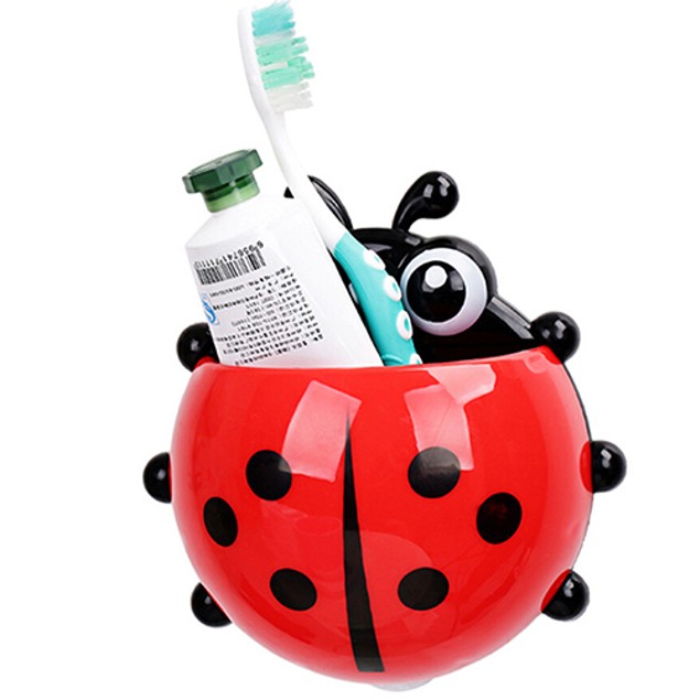 Ladybug Toothbrush Holder Suction Ladybird Toothpaste Wall Sucker - Tanga