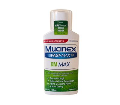 Mucinex Fast-Max DM Max Cough Relief Maximum Strength Liquid 6 fl oz Chest Congestion Mucus