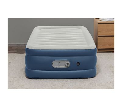 Sealy AlwayzAire Flocked Top Air Mattress Twin with Built-in Dual Pump
