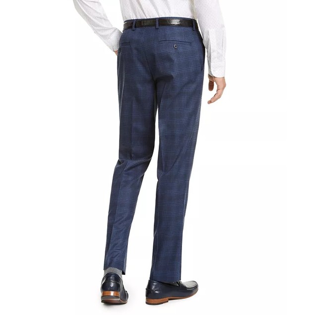 Blue Plaid Suit Pants Blue Plaid Suit Pants