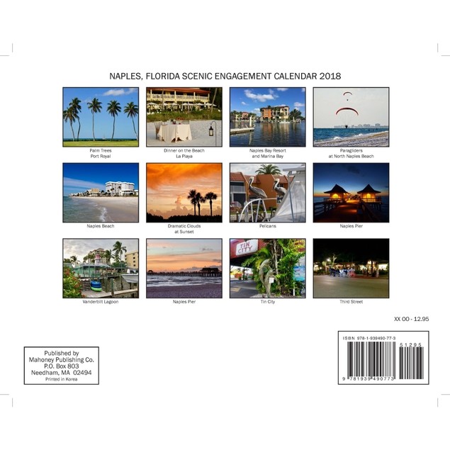 Naples Florida Wall Calendar, Florida by Calendars Tanga
