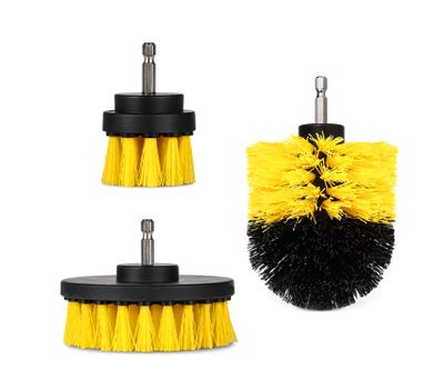 3Pcs/Set Drill Brush Power Scrubber Cleaning Brush