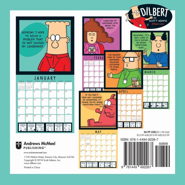 Dilbert Mini Wall Calendar, by ANDREW Tanga