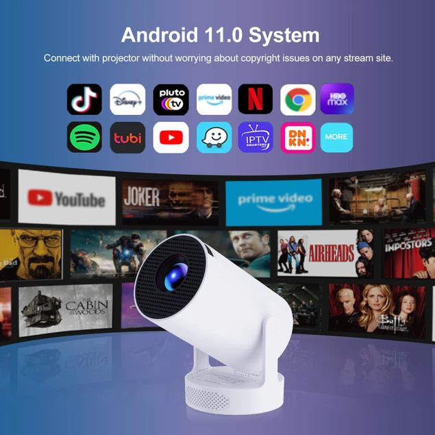 Projector Tan Pro Mini Portable Smart Projector - Tanga