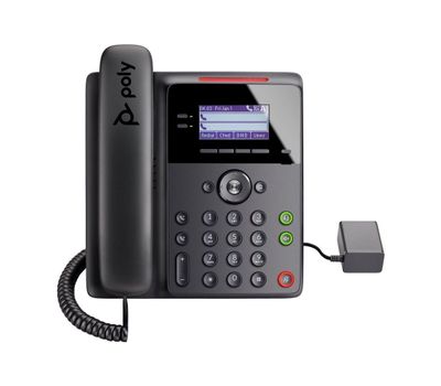 Poly Edge B30 IP Phone - Corded - Corded - Desktop, Wall Mountable - Black