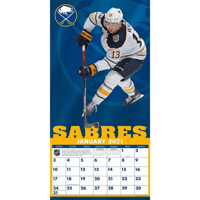 Buffalo Sabres Wall Calendar, by LANGGR Tanga