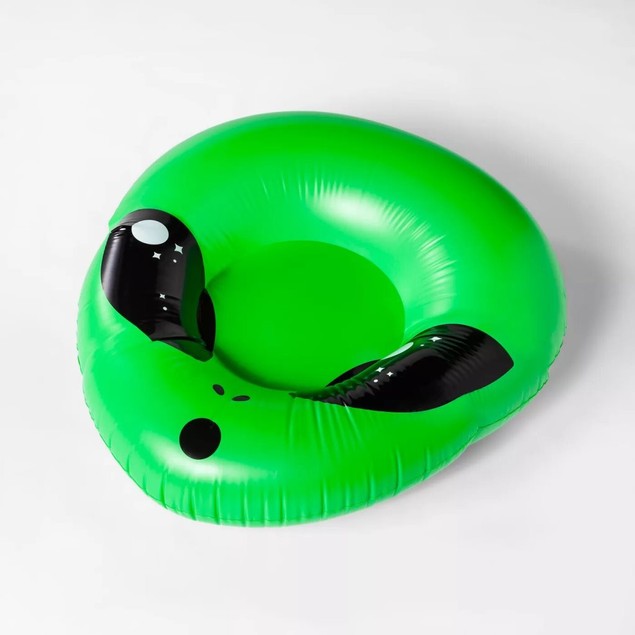 Sun Squad Giant Alien Pool Float Up to 200lbs for Swimmers Ages 8 ...