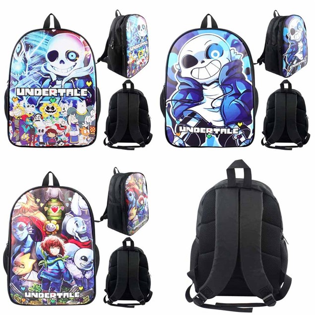 Undetale Backpack Undertale Sans Skull Anime Boys Girls Back To School Book Bag Backpack ...