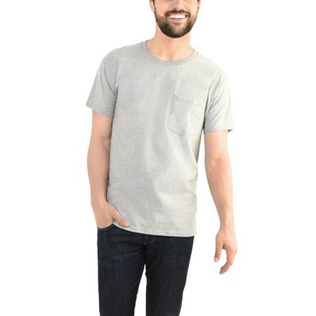 Fruit of the Loom Platinum Eversoft Men's Short Sleeve Pocket Tee ...
