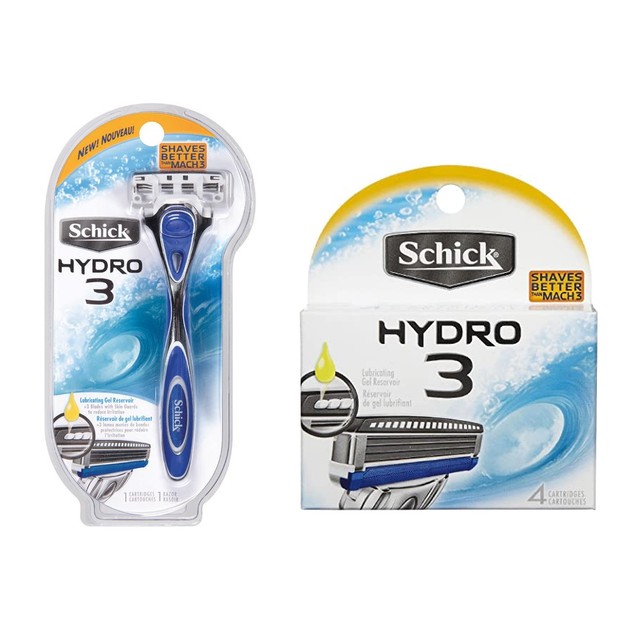Hydro Razor Handles Schick Hydro 3 Razor Handle with 5 Refill Blades - Tanga