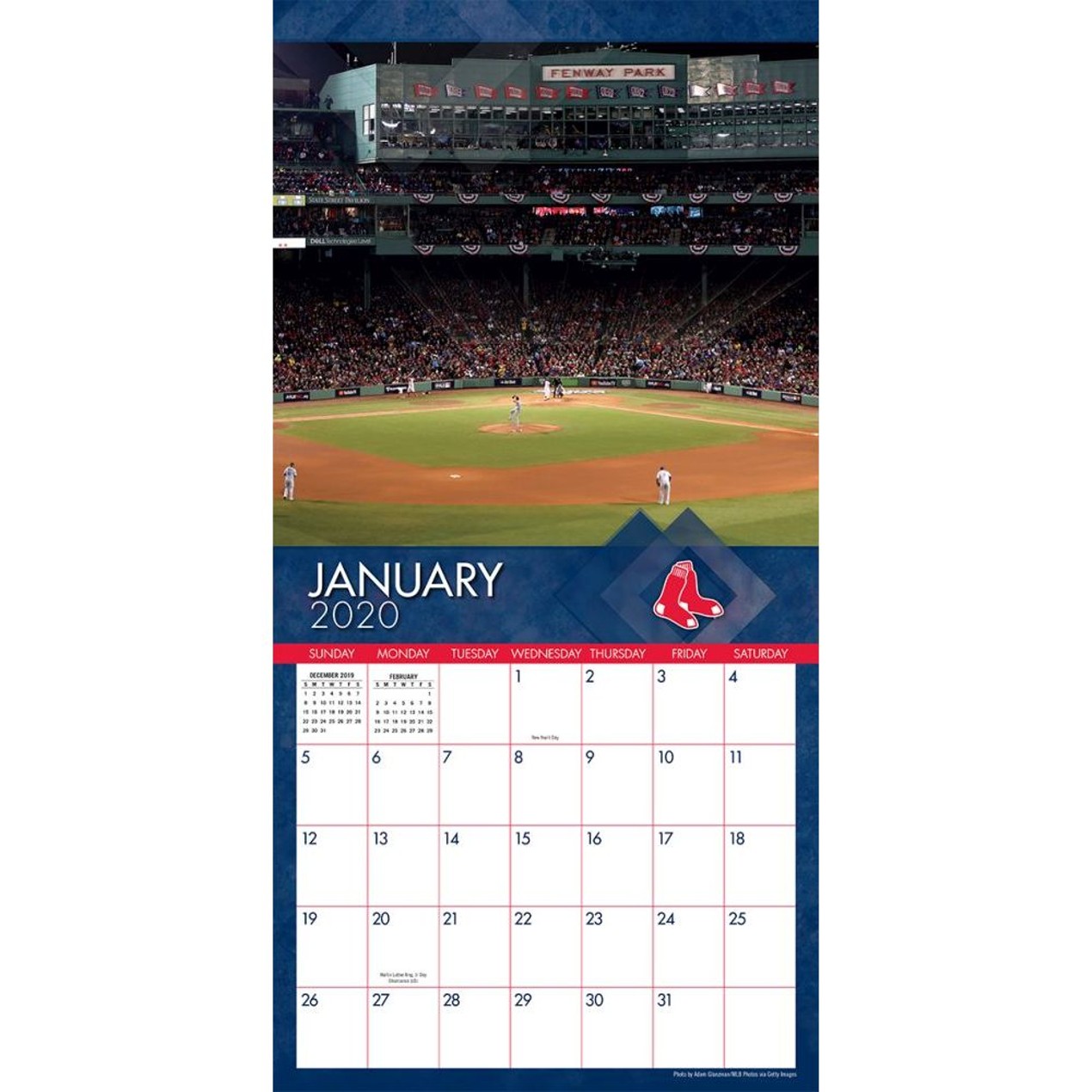 Boston Red Sox Fenway Park Stadium Wall Calendar, by LANGGR Tanga
