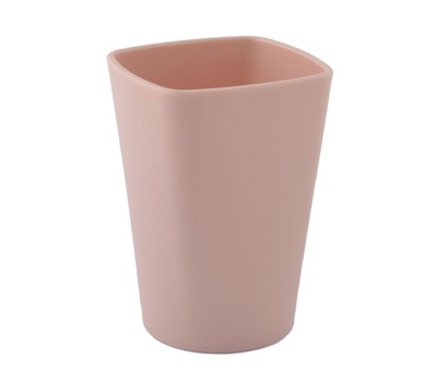 Bathroom Plastic Cuboid Shape Toothbrush Toothpaste Gargle Cup Pink ...