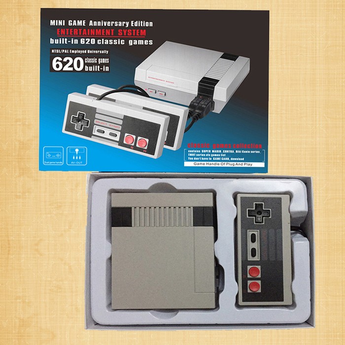 Classic 620 Games Console Entertainment System w/ 2 Handle For Nintendo