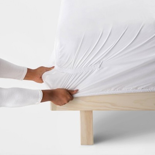 Twin/Twin XL 400 Thread Count Solid Performance Sheet Set White
