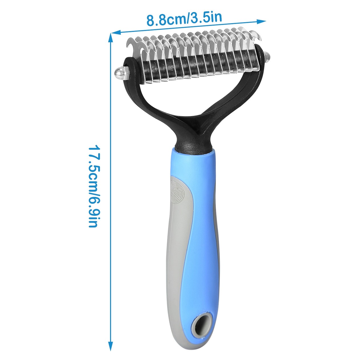 Dog Grooming Rakes 2 Sided Undercoat Rake Pet Dematting Shedding Comb ...
