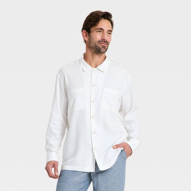goodfellow dress shirts & Co Open Box this button Men's Long Sleeve Layer Jacket