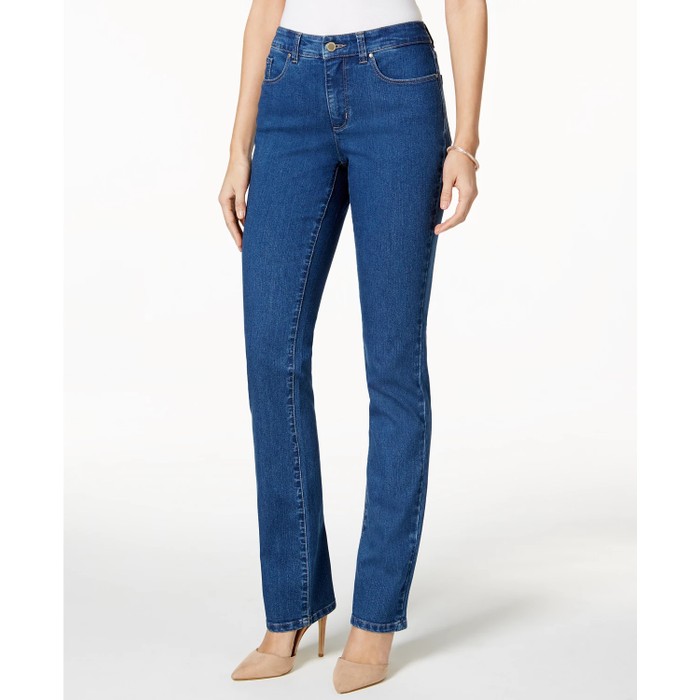 Charter Club Women's Lexington StraightLeg Jeans Bright Blue Size 6S