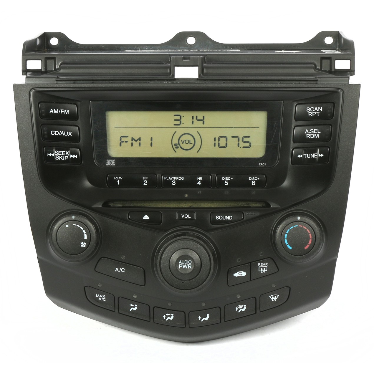 2003-07 Honda Accord AM FM Radio CD w AC Controls 39050-SDA-A020-M1 ...