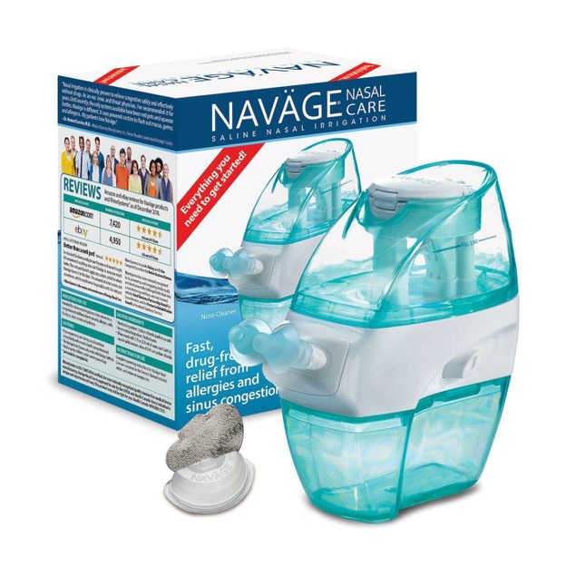 Navage Saline Nasal Hygiene Irrigation System Care Nose Cleanser and