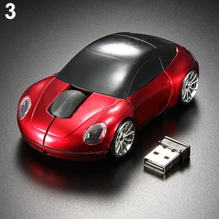 Computer Mouse Racing Racing Car Shaped 2.4GHZ Optical Mouse/Mice USB 2.0 For PC Laptop - Tanga