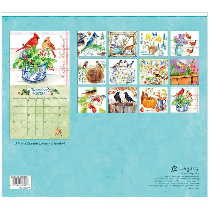 Outside My Window Palmer Wall Calendar, More Folk Art by Calendars Tanga