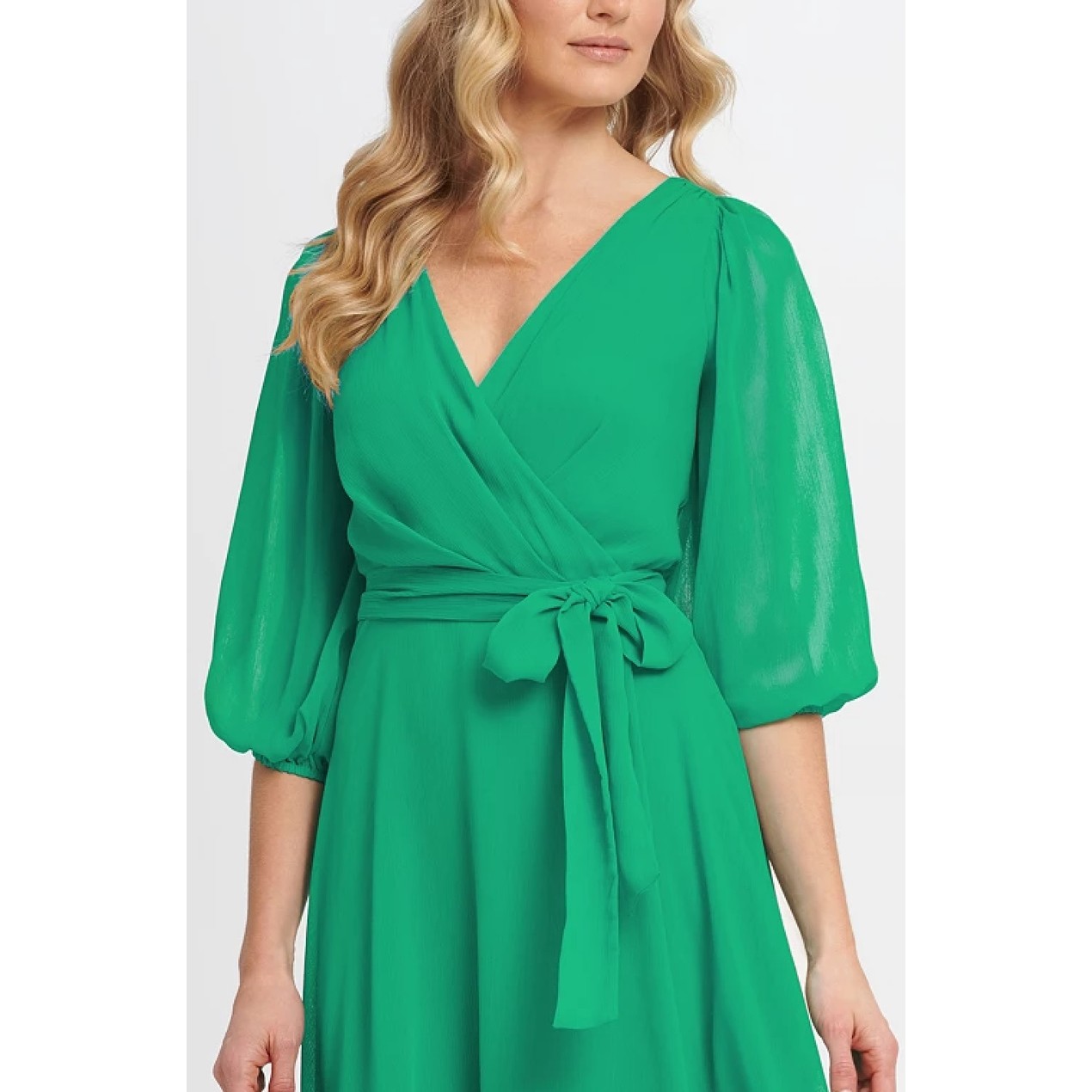 Dkny Women S Balloon Sleeve V Neck Wrap Dress Green Size 16 Tanga Dkny Women S Balloon Sleeve V Neck Wrap Dress Green Size 16 Tanga