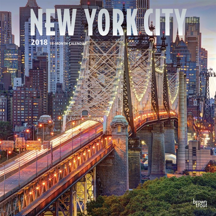New York City Wall Calendar, by BrownTrout Tanga