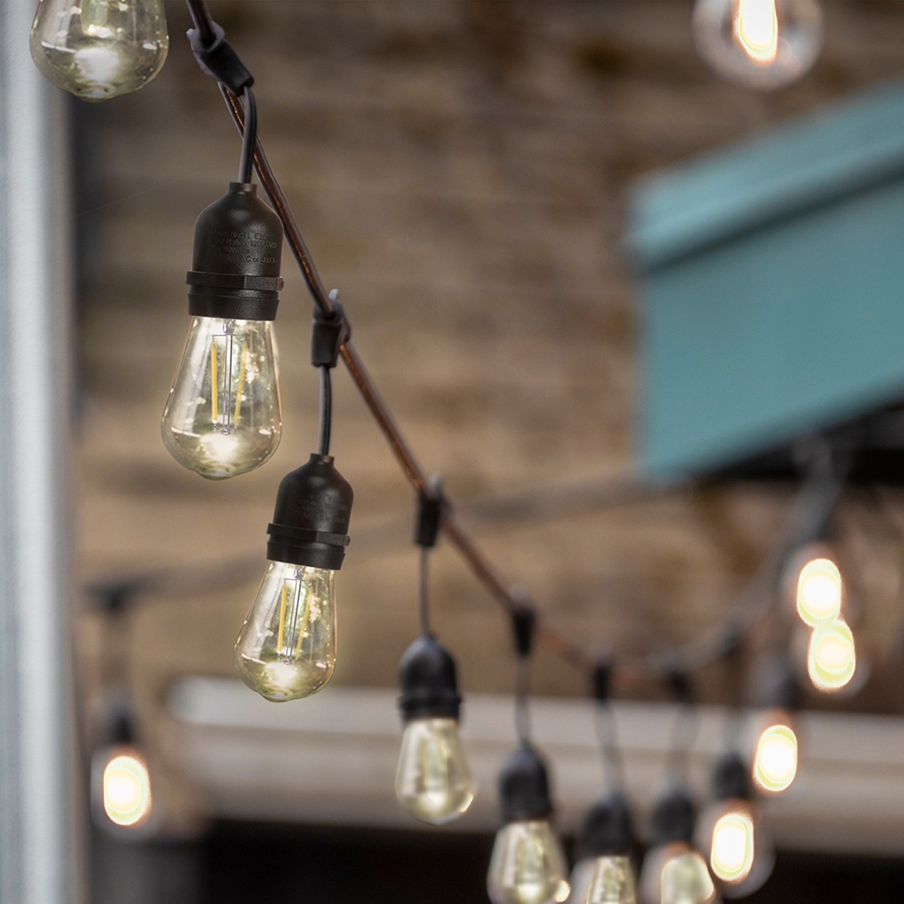Home String Light Sterno Home 48-Ft Vintage-Style Waterproof Outdoor LED String Lights ...