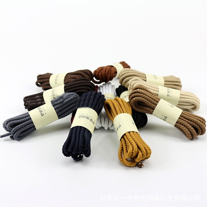 Casual Sneaker Canvas Leather Shoe Laces Braid Twist Shoe Strings - Tanga