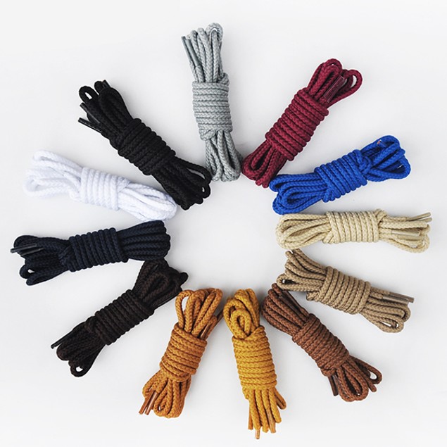 Casual Sneaker Canvas Leather Shoe Laces Braid Twist Shoe Strings - Tanga