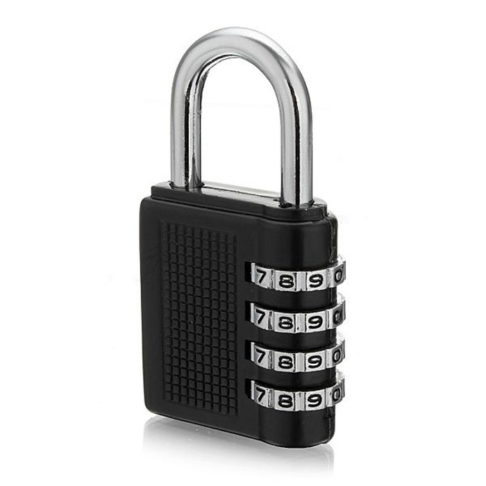 Password Lock 4 Digits Number Combination Security Code Padlock - Tanga