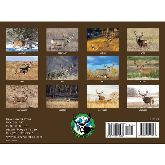 Mule Deer Wall Calendar, by WILLOW - Tanga